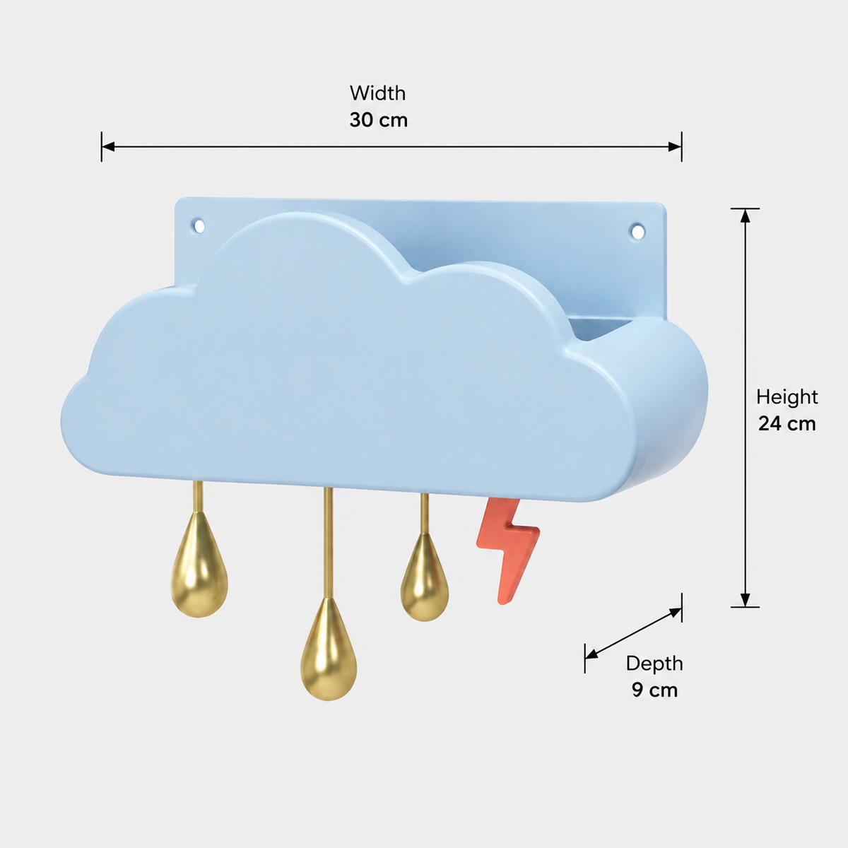 Cloud Spill Key Hook