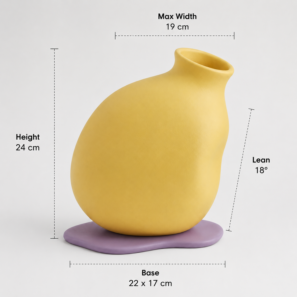 Oops! Leaning Vase