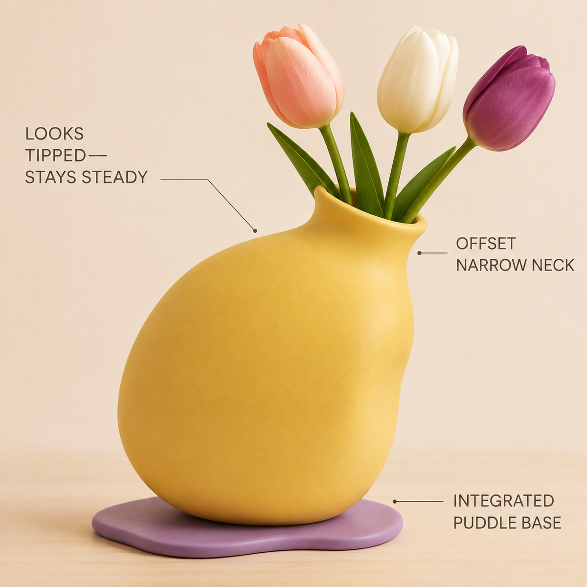 Oops! Leaning Vase