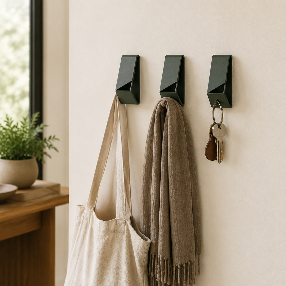 RibbonFold Wall Hook Trio